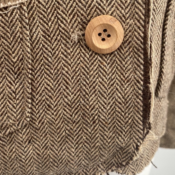 Princy By Jessica Simpson Brown Corduroy Blazer Jacket Medium - Picture 7 of 15